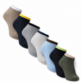Kevorix contrast cuff ankle socks pack of 6
