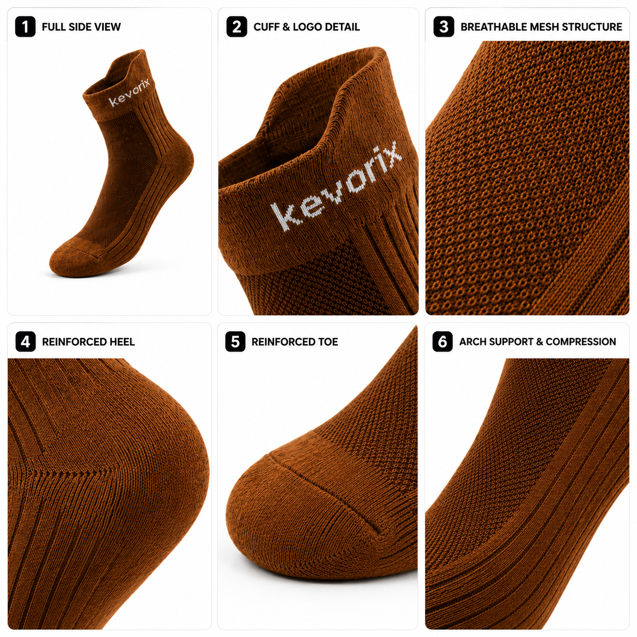 Athletic Socks (Pack of 6)