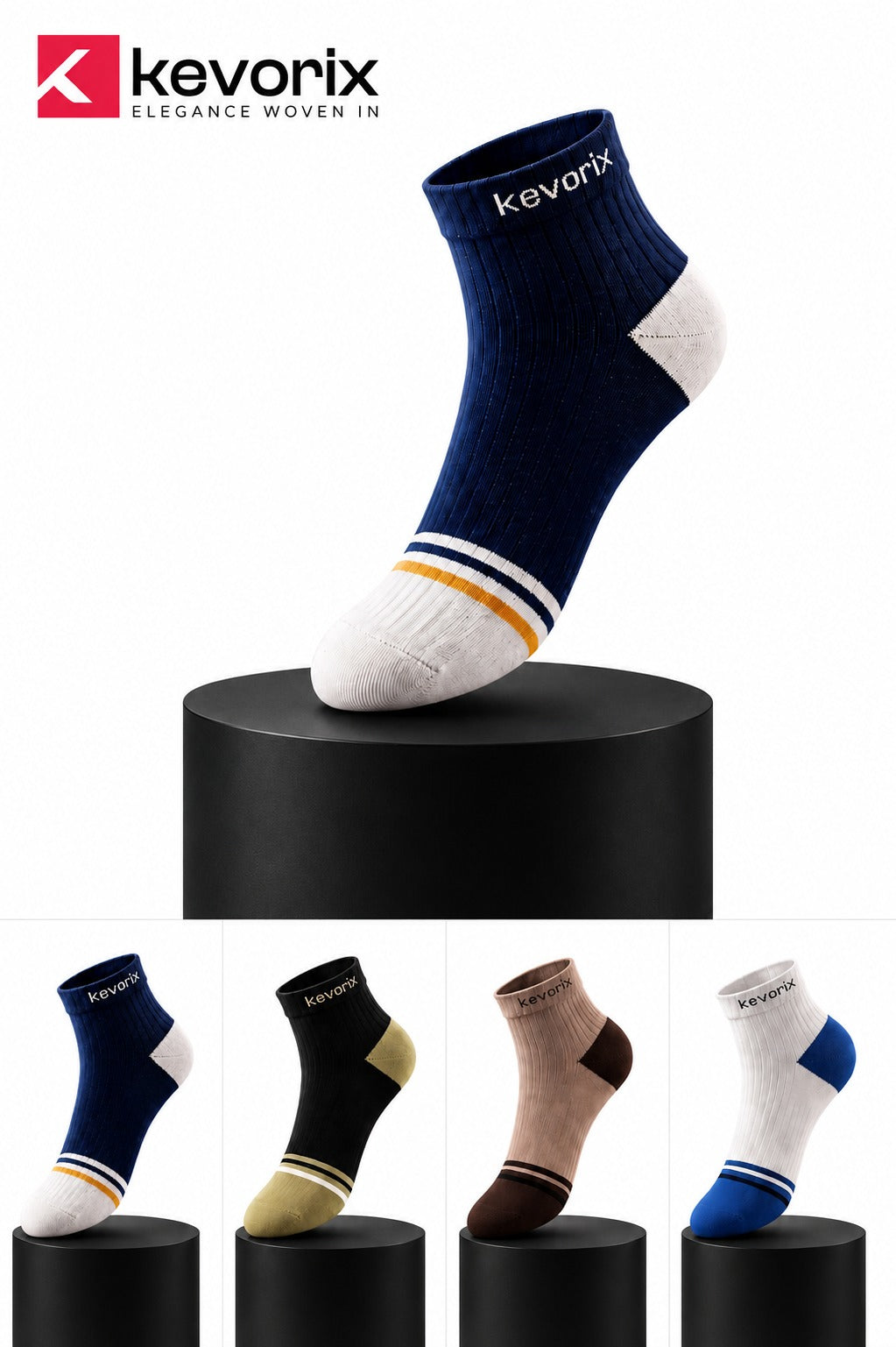 Cotton Ribbed Casual (Pack of 4)